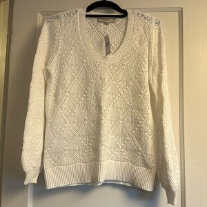 NWT Loft Summer Sweater with Balloon Sleeves